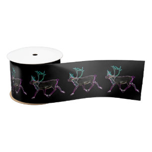 Electric Caribou Satin Ribbon