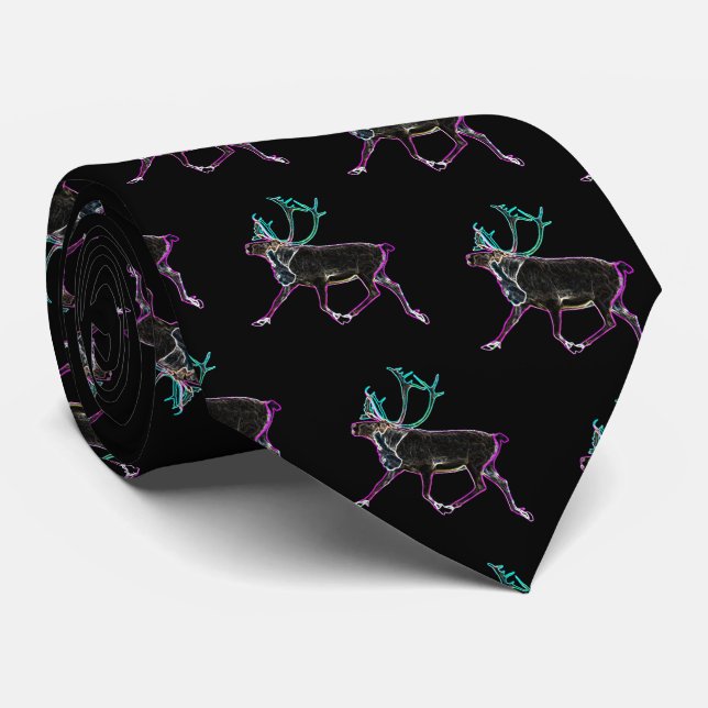 Electric Caribou Tie (Rolled)