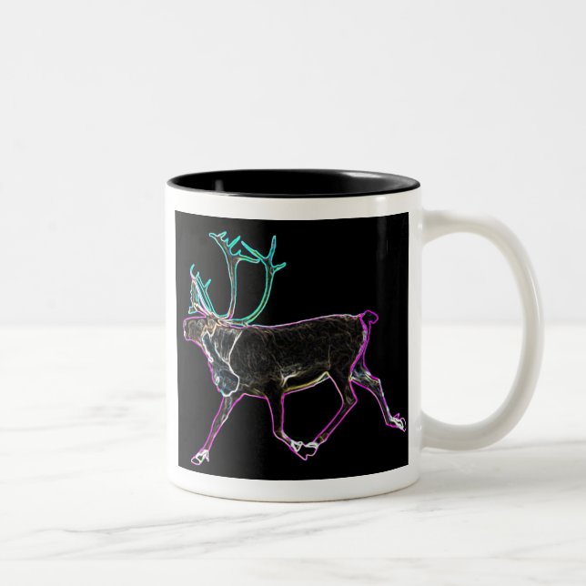 Electric Caribou Two-Tone Coffee Mug (Right)
