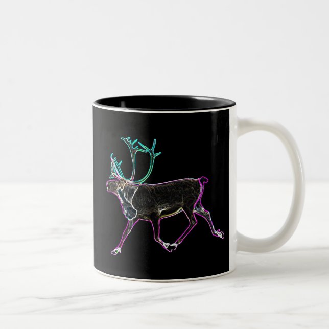 Electric Caribou Two-Tone Coffee Mug (Right)
