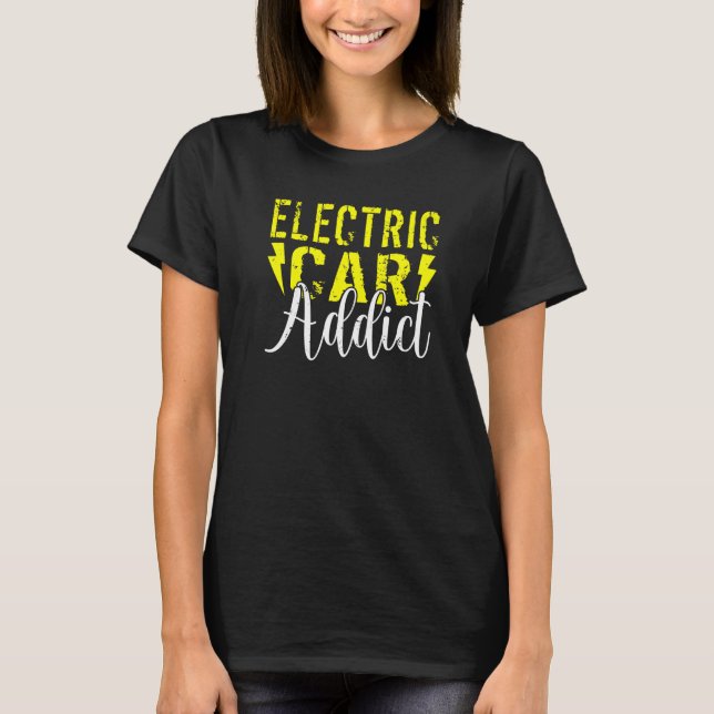 Electric Cars Addict EV Electric Vehicle Premium T-Shirt (Front)