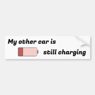 Electric Cars, meh! Bumper Sticker