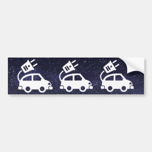 Electric Cars Symbol Bumper Sticker