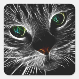 electric cat stickers