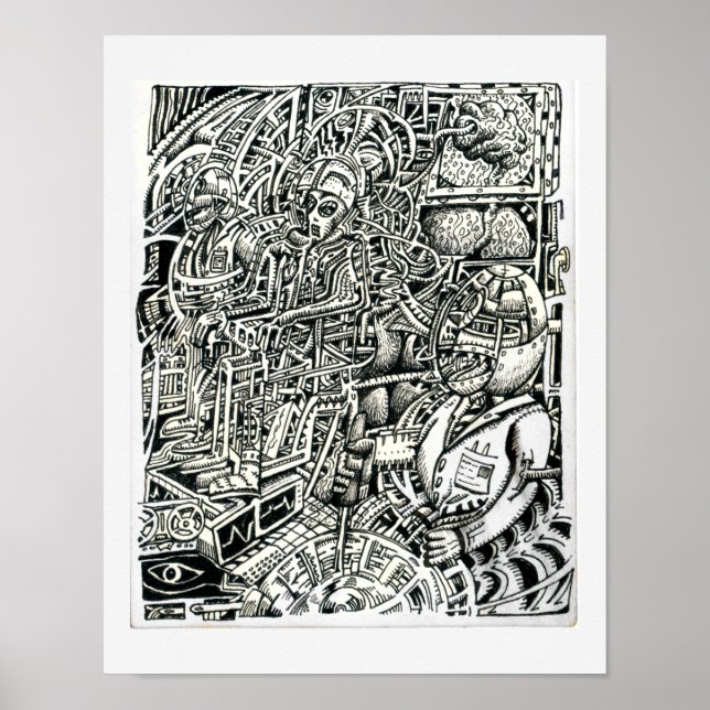 Electric Chair, by Brian Benson Poster (Front)