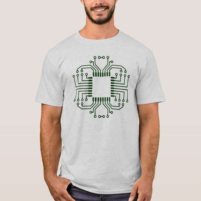 Electric Circuit Board Processor T-Shirt (Front)