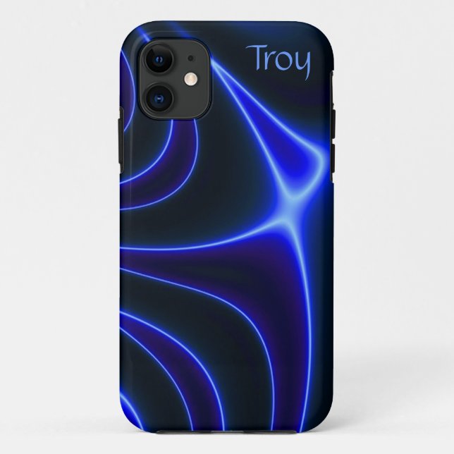 Electric Cobalt Blue Abstract iPhone 5 Case (Back)