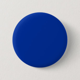 Electric Cobalt Solid Colour Classic Elegant 6 Cm Round Badge