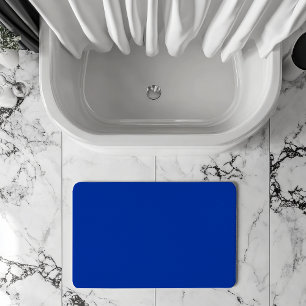 Electric Cobalt Solid Colour Classic Elegant Bath Mat