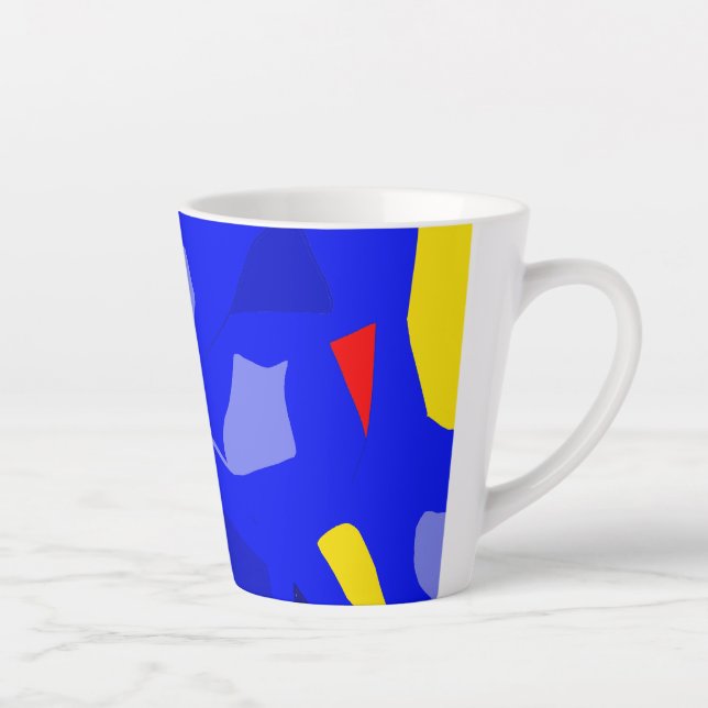 Electric colours Latte Mug (Right)