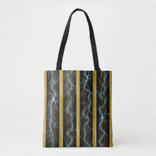 Electric Current from Frayed Vintage Wires Tote Bag