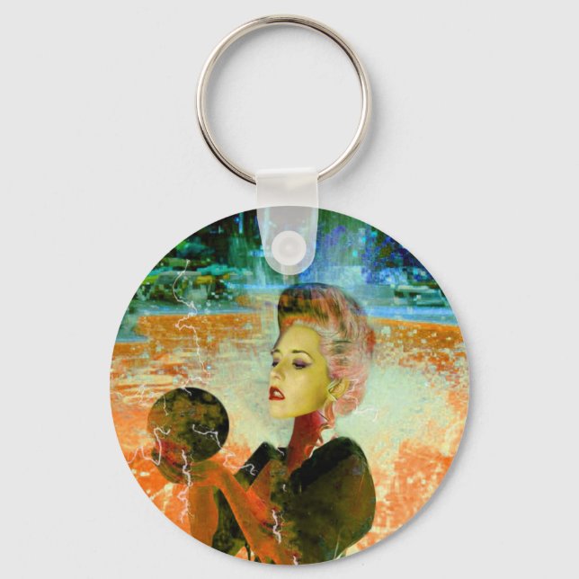 Electric cyborg key ring (Front)