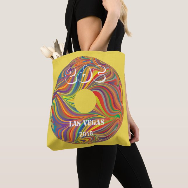 Electric Daisy Carnival Record Tote Bag (Close Up)