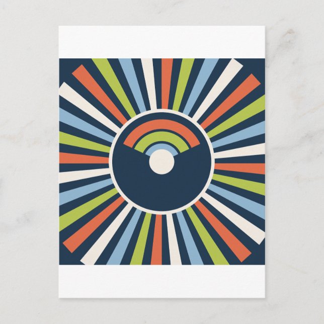 Electric Deco maximalist 80s Postcard (Front)