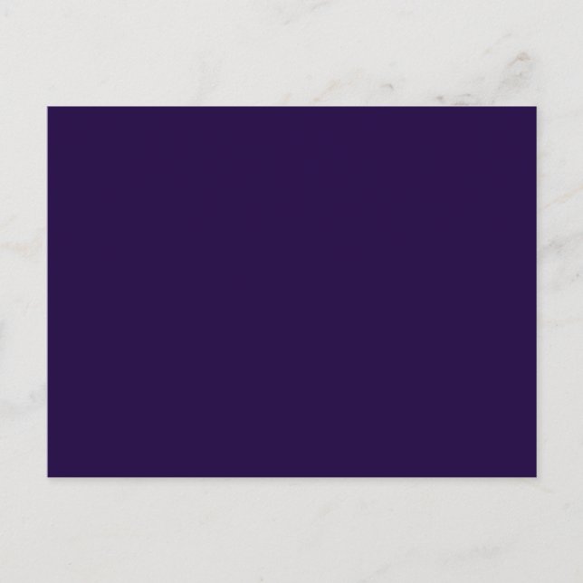 Electric Deep Purple Personalised Trend Colour Postcard (Front)
