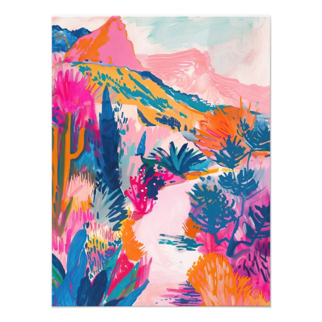 Electric Desert Trail Photo Print (Front)