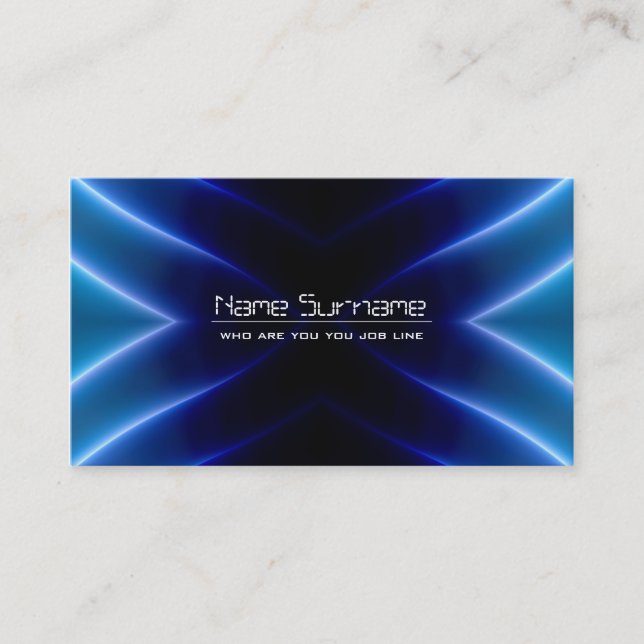 electric design, modern business card (Front)