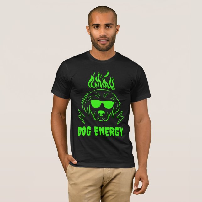 Electric Dog Energy Men's Tee - Neon Canine (Front Full)