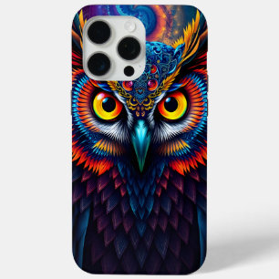 Electric Dream Owl iPhone 15 Pro Max Case