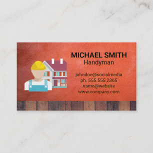 Electric Drill Tool   Construction Worker Business Card