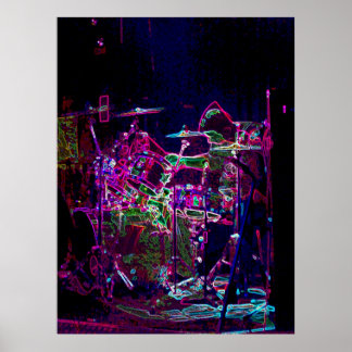 Electric Drummer Poster
