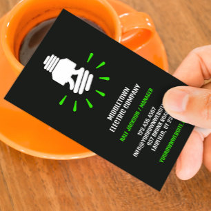 Electric Eco Bulb Business Card