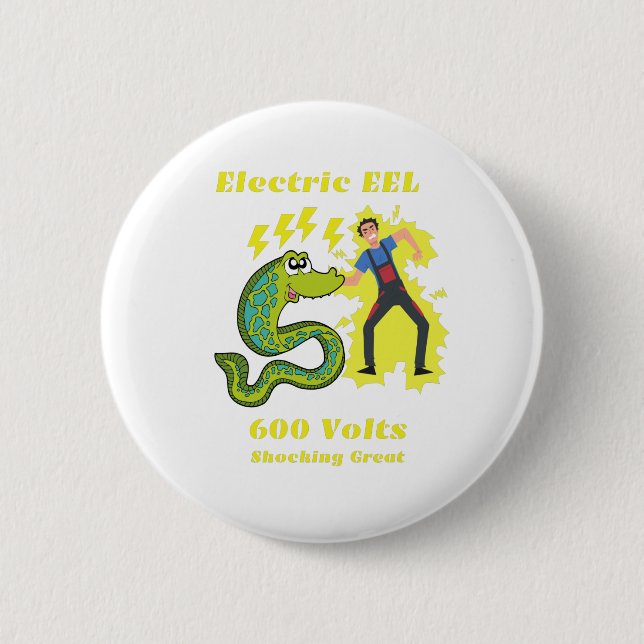 Electric EEL 6 Cm Round Badge (Front)
