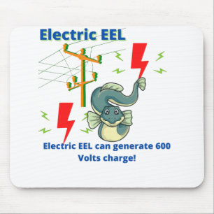 Electric EEL Can Generate 600 Volts Mouse Mat