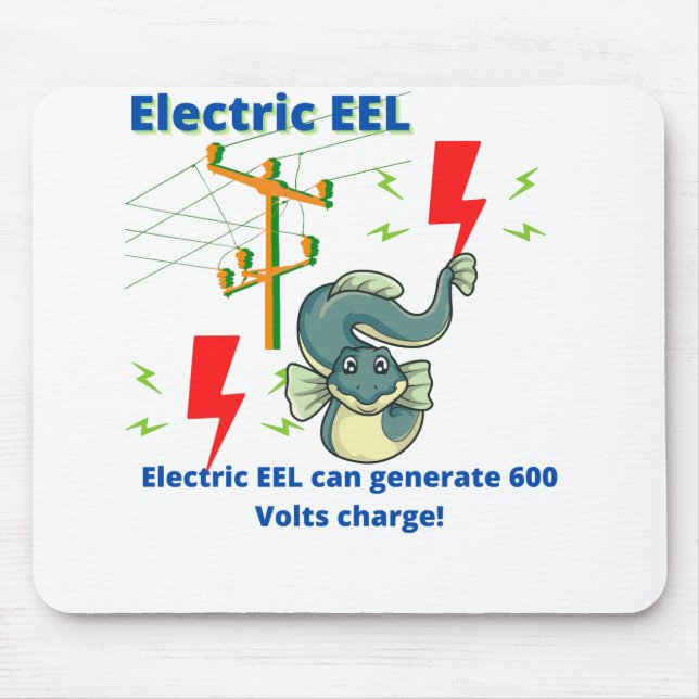 Electric EEL Can Generate 600 Volts Mouse Mat (Front)