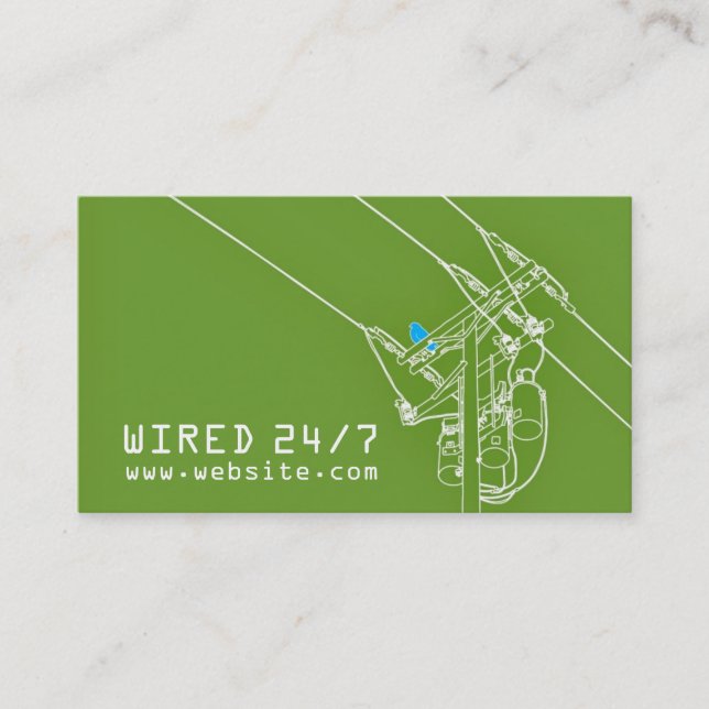 Electric Electrician Business Card (Front)