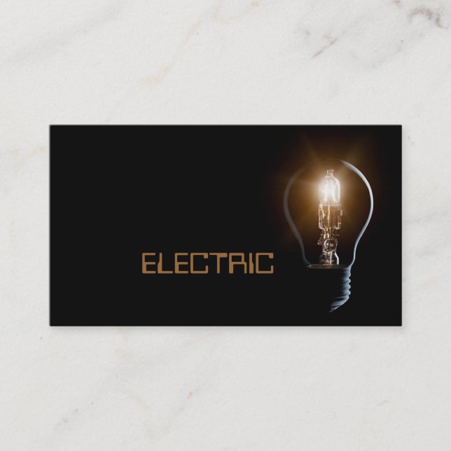 Electric, Electrician Business Card (Front)