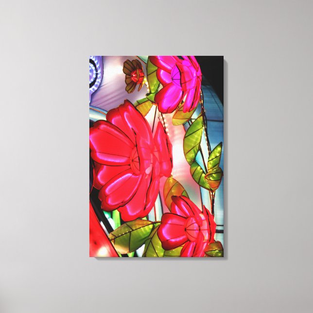 Electric Elegance in Rose  Canvas Print (Front)