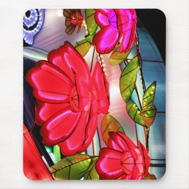 Electric Elegance in Rose  Mouse Mat (Front)