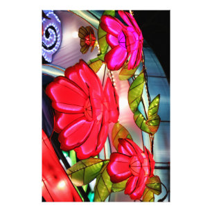 Electric Elegance in Rose Photo Print
