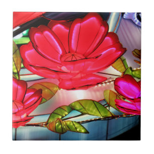 Electric Elegance in Rose Tile