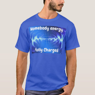 Electric Energy Burst – Blue Lightning on Digital  T-Shirt