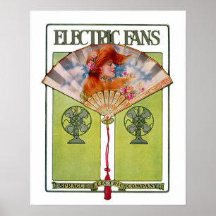 Electric Fan Ad Poster