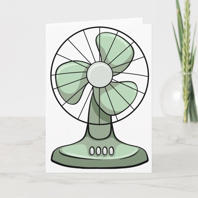 Electric fan card (Front)