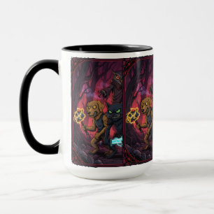 Electric Fantasy Animal Warrior Art Mug
