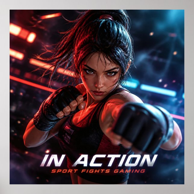 Electric Fighter Focus and Motion Poster (Front)