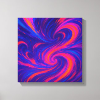 Electric Flow of Dopamine in Abstract Motion Canvas Print