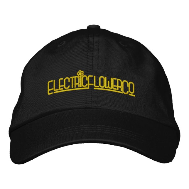 Electric Flower Co. Embroidered Baseball Style Hat (Front)