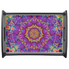 Electric Flower Purple Rainbow Kaleidoscope Art