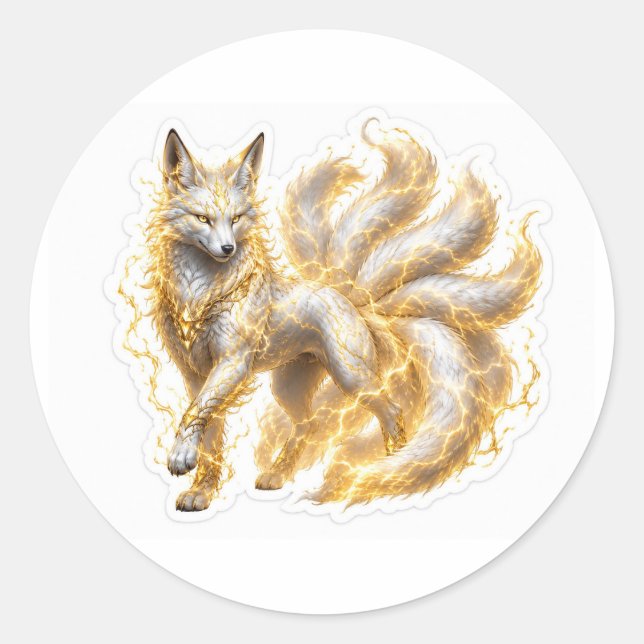 Electric Fox Sticker (Front)