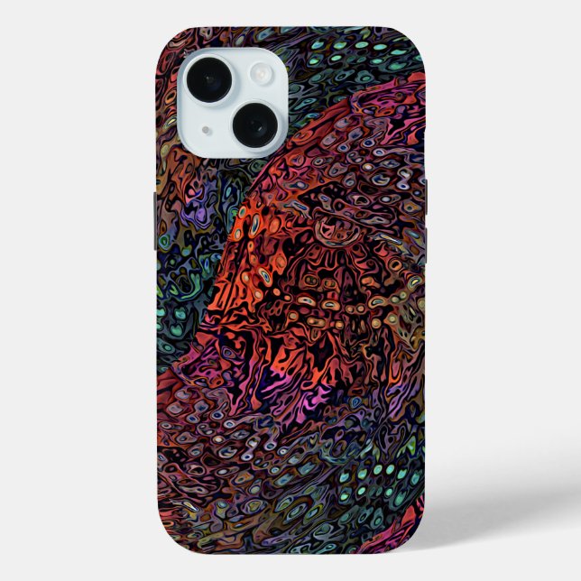 Electric Fractal Kaleidoscope Abstract Design Case-Mate iPhone Case (Back)