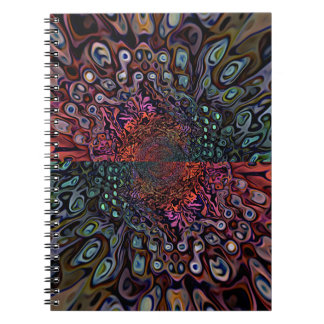 Electric Fractal Kaleidoscope Abstract Design Notebook