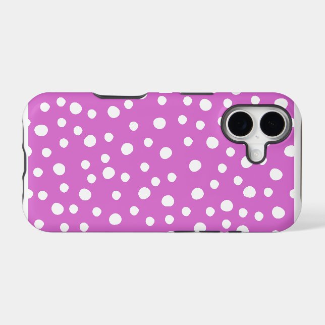 Electric Fuchsia Polka Dot  (Back Horizontal)