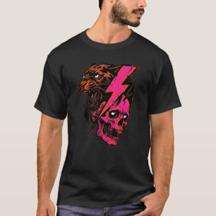 Electric Fury Shirt – Panther Skull Graphic Tee