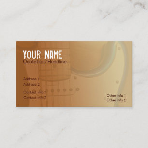Electric Gold Music Business card