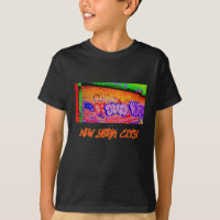 'Electric Graffiti Gates' Kids' Dark T-shirt
